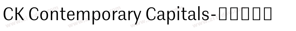 CK Contemporary Capitals字体转换